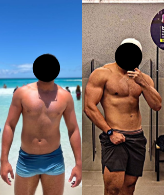 João Vitor perdeu 13kg de gordura corporal em 8 meses com plano alimentar individualizado